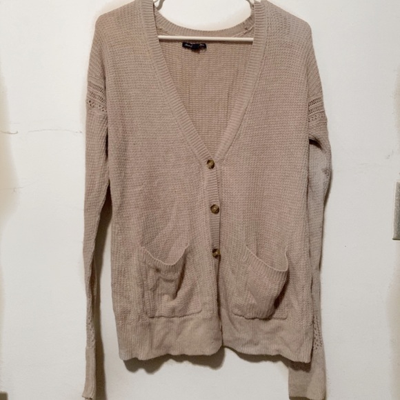 plus size beige cardigan